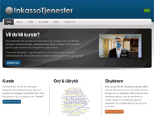 Tablet Screenshot of inkassotjenester.no